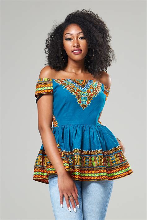 ladies dashiki tops